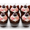 Chocolate Cherry Vanilla Cupcake - Image 3