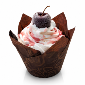 Chocolate Cherry Vanilla Cupcake